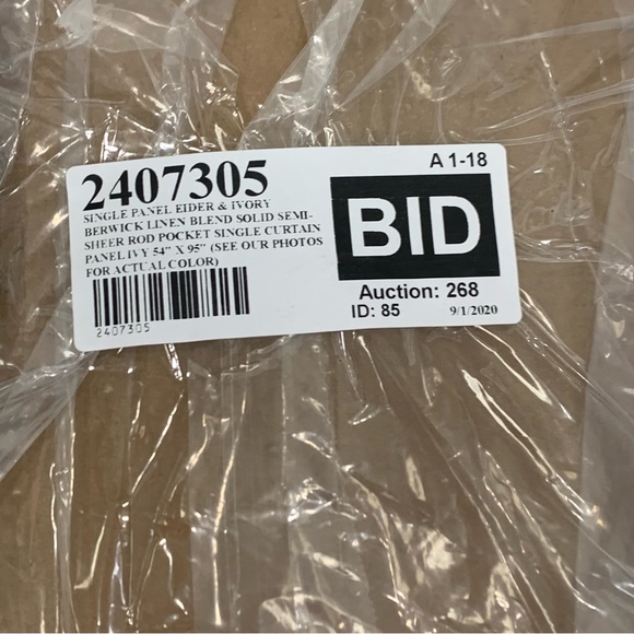 No 918 Lichtenberg Window Curtain 1 Panel Linen Blend Textured Oatmeal 54 x 95 - Picture 5 of 7